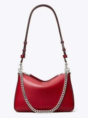 Tory Burch Small Perry Shoulder Bag in Red, Style 177245